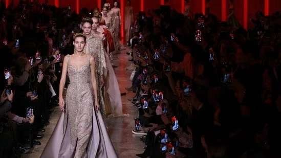 Paris Couture Elegance: Jennifer Lopez Shines at Elie Saab, Valentino’s Luxurious Whimsy Takes Center Stage