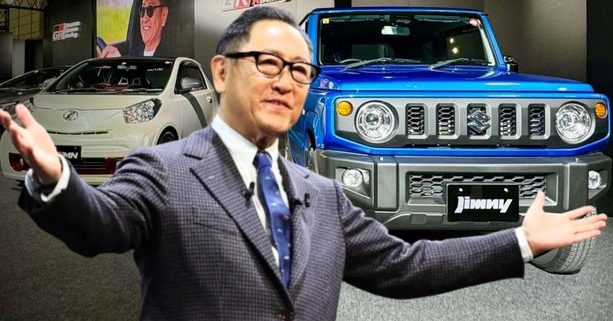 “Surprising Unveil: Akio Toyoda Showcases Maruti Suzuki Jimny at Tokyo Auto Salon 2024”