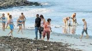 “Foreign Tourists Take Action: Cleaning Up Fort Kochi Beach Exposes Local Litter Issues”