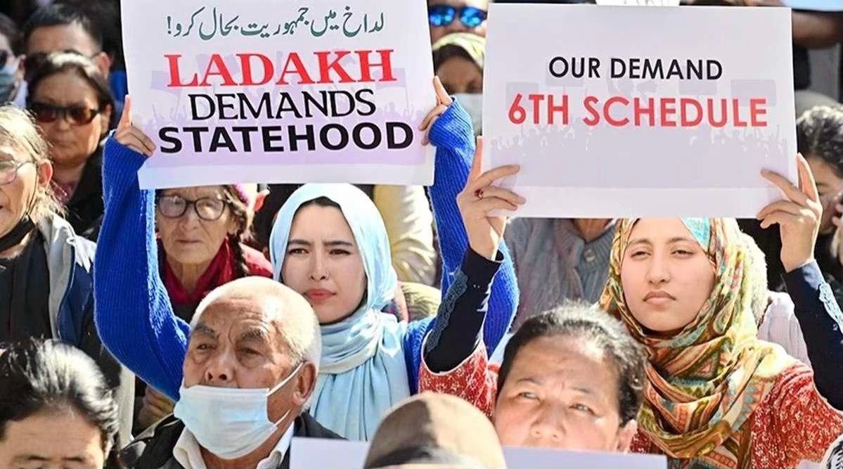 “Ladakh’s Call for Statehood: Shutdown Echoes Demands as High-Powered Committee Engages in Dialogue”