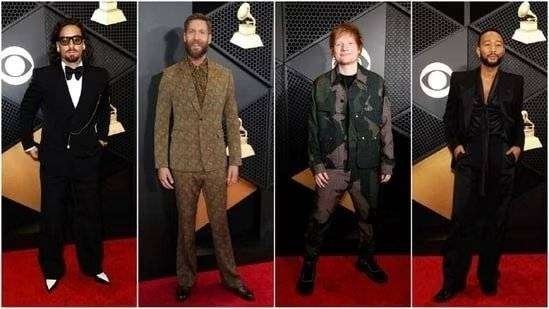 “Best-Dressed Men at the 66th Annual Grammy Awards: Fashion Highlights from the Red Carpet”