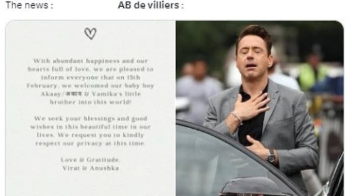 AB de Villiers’ Meme-Worthy Moment: The Viral Saga Surrounding Virat Kohli’s Son Akaay’s Birth