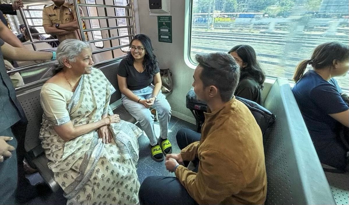 Union Finance Minister Nirmala Sitharaman’s Commute Reflects Mumbai’s Lifeline