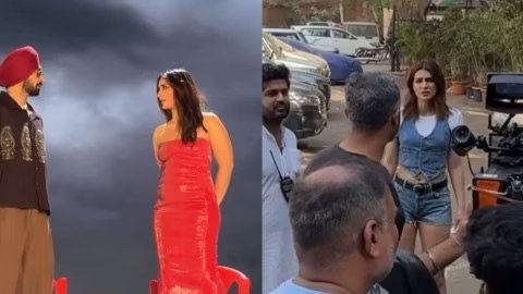 Diljit Dosanjh’s Hilarious BTS Moments from the Set of Crew