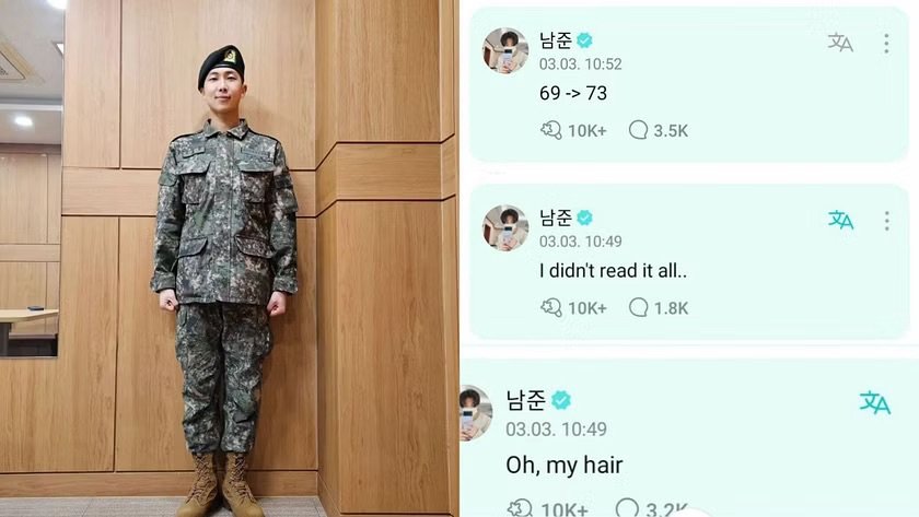 BTS RM’s Candid Connection with ARMYs: A Glimpse into His Military Lifestyle