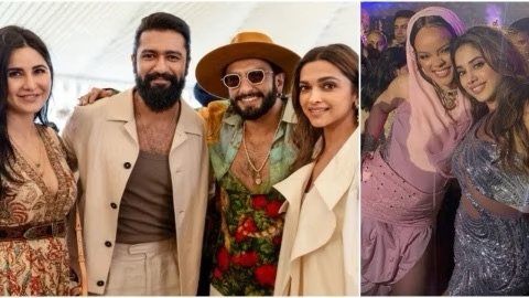 A Bollywood Spectacle: Deepika-Ranveer, Katrina-Vicky Pose; Janhvi Kapoor Dances with Rihanna