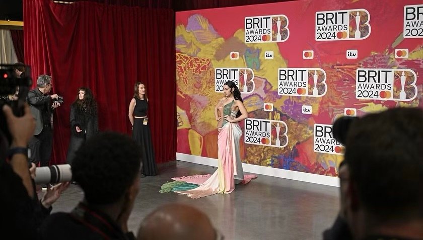 Charli XCX Stuns in Multi-Colored Marni Dress at Brit Awards 2024