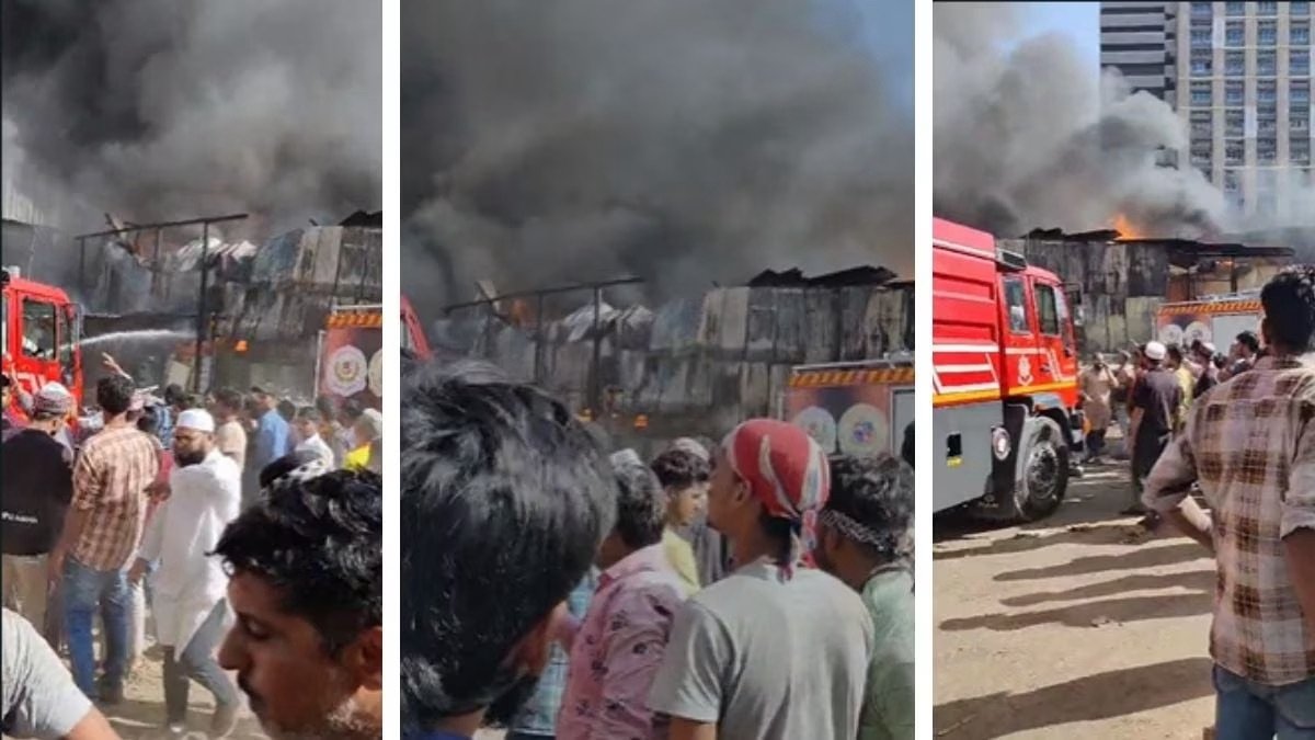 Fire Breaks Out at Goregaon Furniture Market: Mumbai Fire Brigade Springs into Action