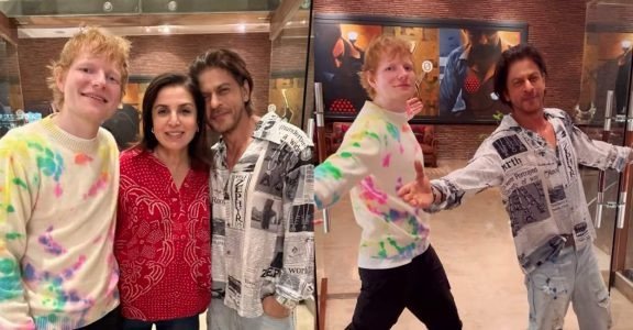 Ed Sheeran Recreates Iconic Shah Rukh Khan Pose Ahead of Mumbai Concert