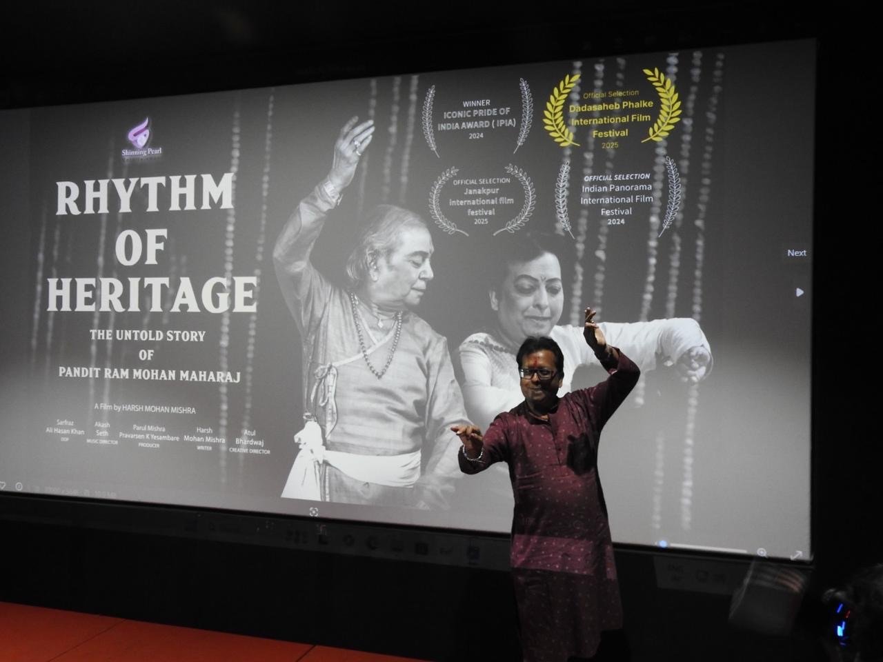 Successful Trailer Launch of “Rhythm of Heritage: The Untold Story of Pandit Ram Mohan Maharaj.”  