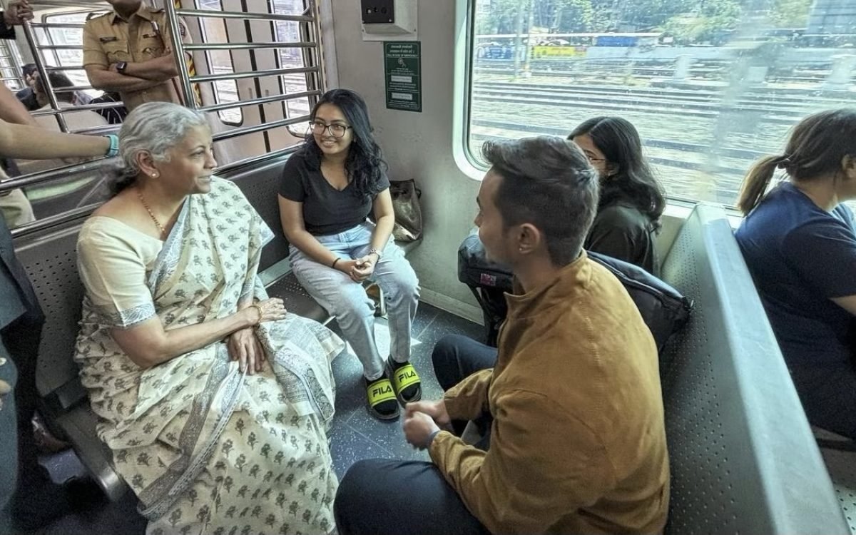 Union Finance Minister Nirmala Sitharaman’s Commute Reflects Mumbai’s Lifeline