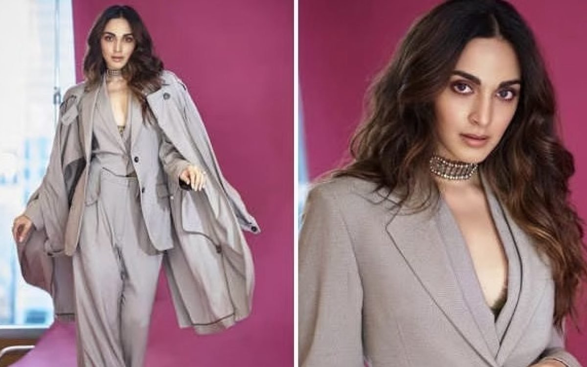 Kiara Advani Stuns in Chic Grey Ensemble: A Modern Twist on Formal Wear