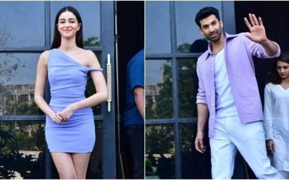 Ananya Panday and Aditya Roy Kapur: Twinning in Pastel Lilac for a Photoshoot