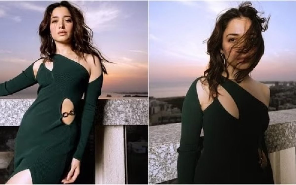 Tamannaah Bhatia Sets Trends Ablaze in Stylish Green Cut-out Dress: Fashionistas, Take Notes!